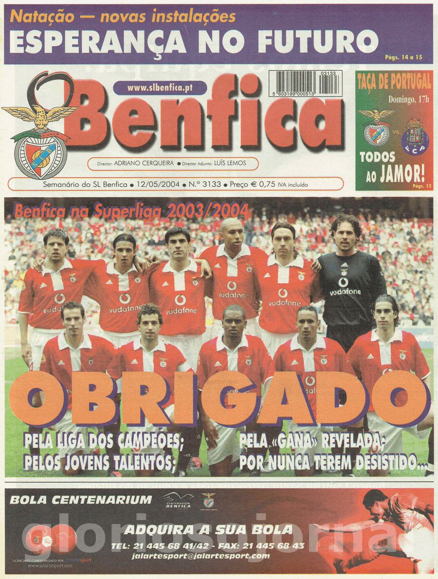 jornal o benfica 3133 2004-05-12